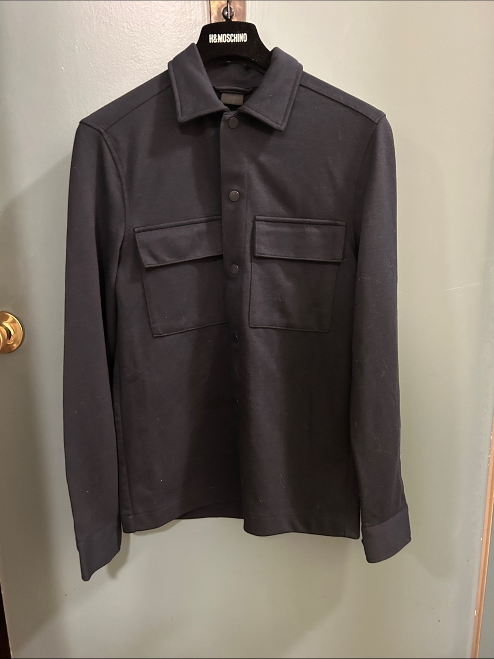 Men’s H&M Blue SNAP Front Shirt Jacket Size XS BRAND NEW TAG